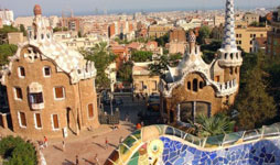 Foto panorámica del Park Guëll