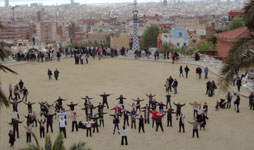 Dia de la Tierra, práctica de Qigong en el Park Guëll